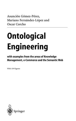 Cover of Ontological engineering by Asunción Gómez-Pérez