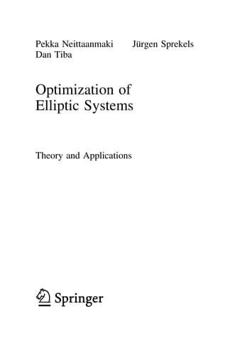 Cover of Optimization of elliptic systems by P. Neittaanmäki