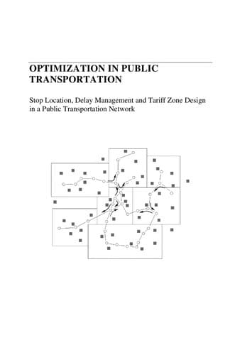 Cover of Optimization in public transportation by Anita Schöbel