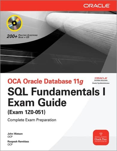 Cover of Oca oracle database 11g by John Watson