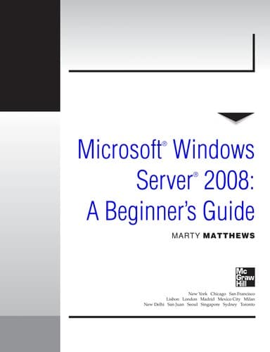 Cover of Microsoft Windows server 2008 by Martin S. Matthews