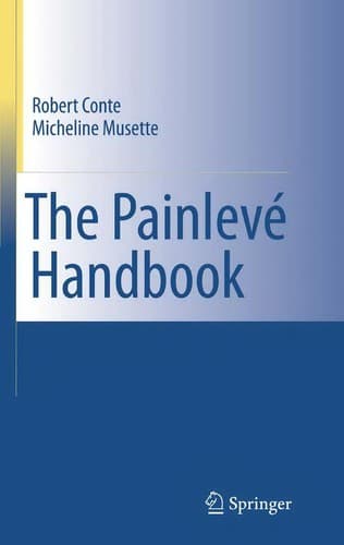 Cover of The Painlevé handbook by Robert Conte