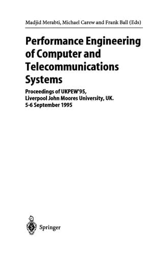 Cover of Performance engineering of computer and telecommunications systems by UKPEW '95 (1995 Liverpool John Moores University)