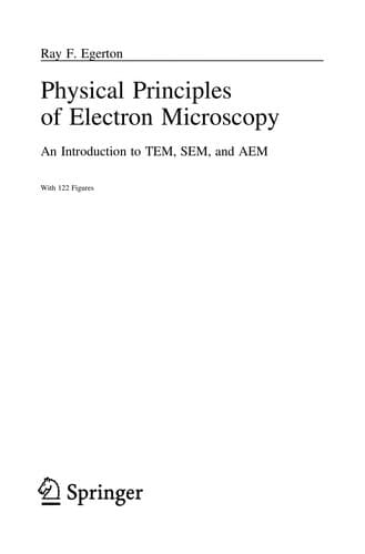 Cover of Physical principles of electron microscopy by R. F. Egerton