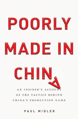 Cover of Poorly made in China by Paul Midler
