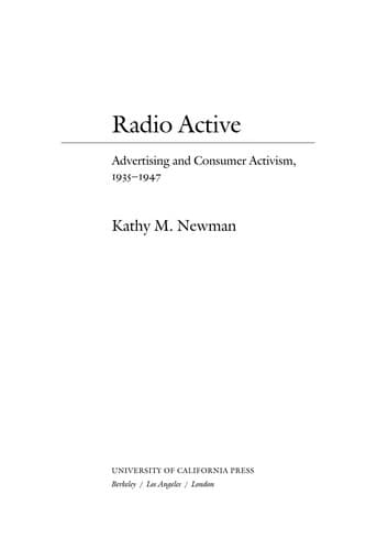 Cover of Radio active by Kathy M. Newman