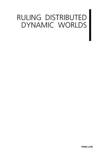 Cover of Ruling distributed dynamic worlds by Peter Sapaty