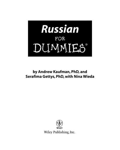 Cover of Russian for dummies by Andrew Kaufman