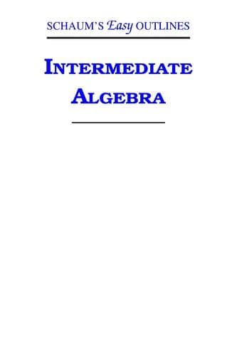 Cover of Intermediate Algebra by Ray Steege