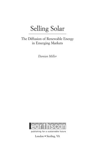 Cover of Selling solar by Damian Miller