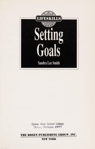 Cover of Setting goals by Sandra Lee Smith