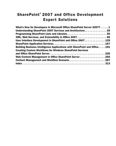 Cover of SharePoint 2007 and Office development expert solutions by Randy Holloway