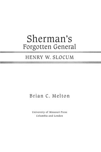 Cover of Sherman's forgotten general by Brian C. Melton