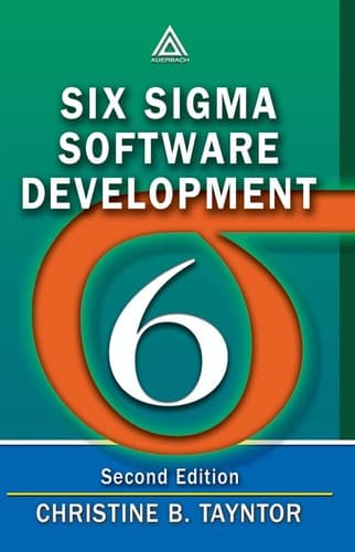Cover of Six sigma software development by Christine B Tayntor