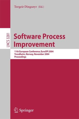 Cover of Software process improvement by EuroSPI 2004 (2004 Trondheim, Norway)