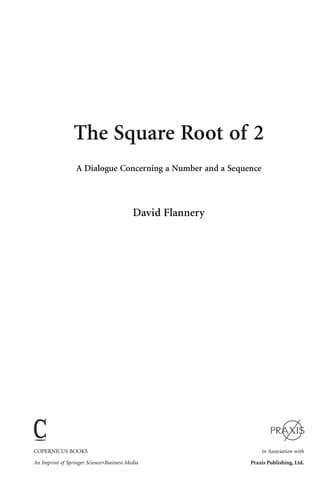Cover of The square root of 2 by David Flannery