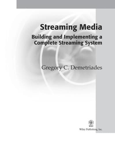Cover of Streaming media by Gregory C. Demetriades