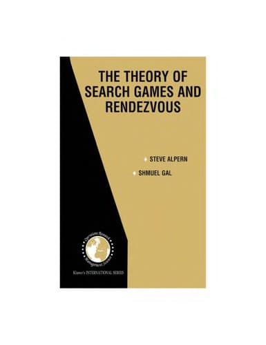 Cover of The theory of search games and rendezvous by Steve Alpern