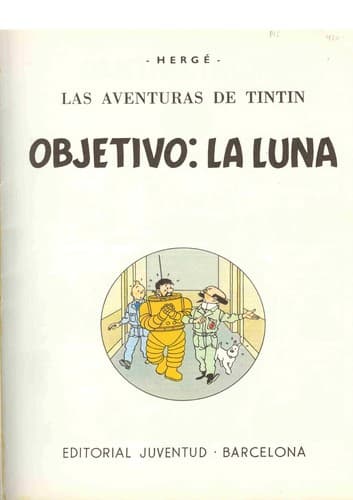 Cover of Objectif Lune by Hergé