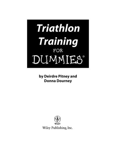 Cover of Triathlon training for dummies by Deirdre Pitney