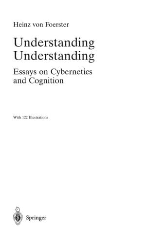 Cover of Understanding understanding by Heinz von Foerster