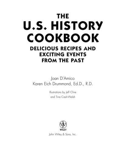 Cover of The U.S. History Cookbook by Joan D'Amico