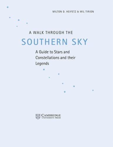 Cover of A walk through the southern sky by Milton D. Heifetz