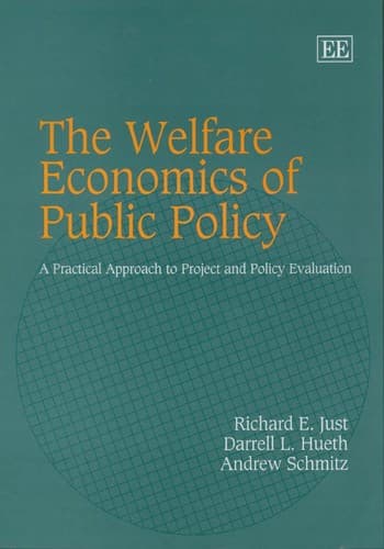 Cover of The welfare economics of public policy by Richard E Just