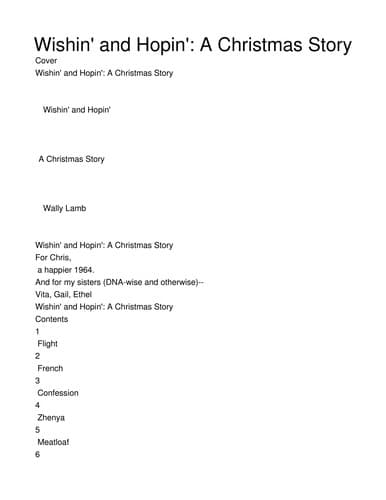 Cover of Wishin' and hopin' by Wally Lamb