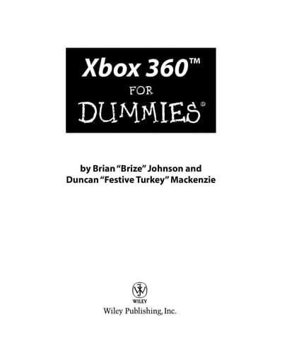 Cover of Xbox 360 for dummies by Brian Johnson
