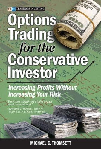 Cover of Options trading for the conservative investor by Michael C. Thomsett