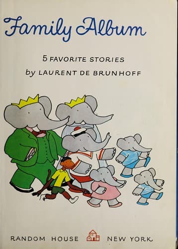 Cover of Babar's family album by Laurent de Brunhoff
