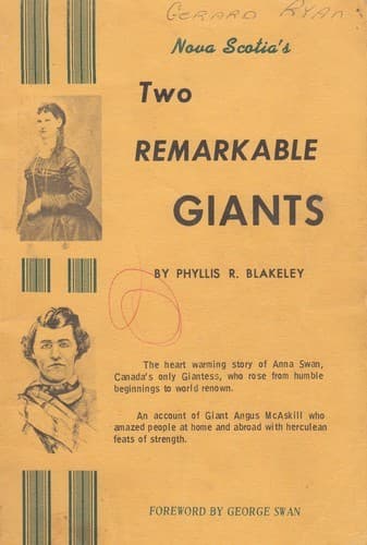 Cover of Nova Scotia's Two Remarkable GIANTS by Phyllis R. Blakeley