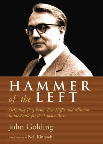 Cover of Hammer of the left by John Golding