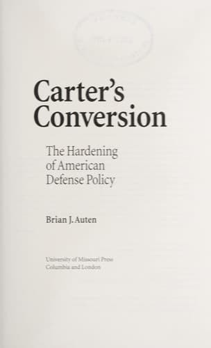 Cover of Carter's conversion by Brian J. Auten