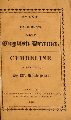 Cover of Cymbeline by William Shakespeare