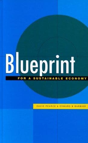 Cover of Blueprint for a sustainable economy by David W. Pearce