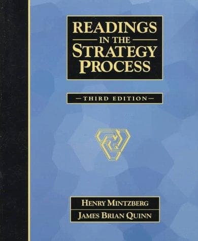 Cover of Readings in the strategy process by Henry Mintzberg