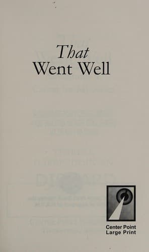Cover of That went well by Terrell Dougan