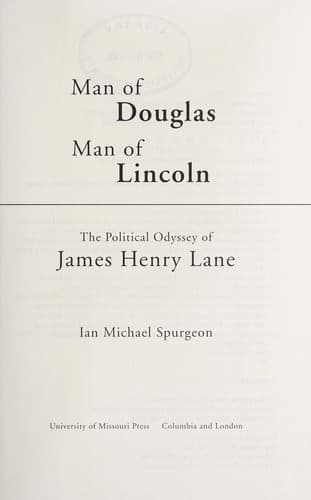 Cover of Man of Douglas, man of Lincoln by Ian Michael Spurgeon