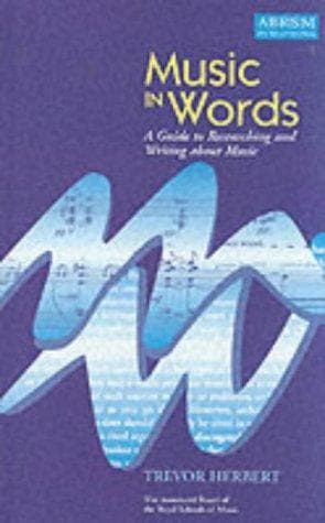 Cover of Music in words by Trevor Herbert