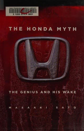 Cover of The Honda myth by Masaaki Satō