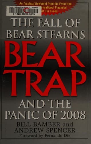 Cover of Bear trap by Bill Bamber