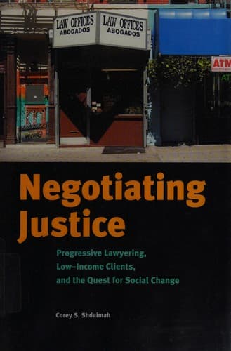 Cover of Negotiating justice by Corey S. Shdaimah