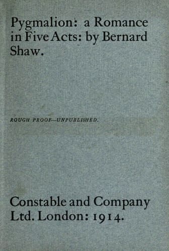 Cover of Pygmalion by George Bernard Shaw