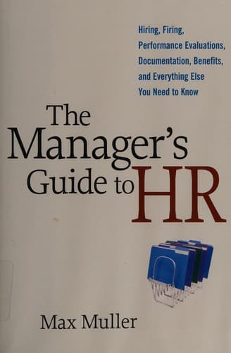 Cover of The manager's guide to HR by Max Muller