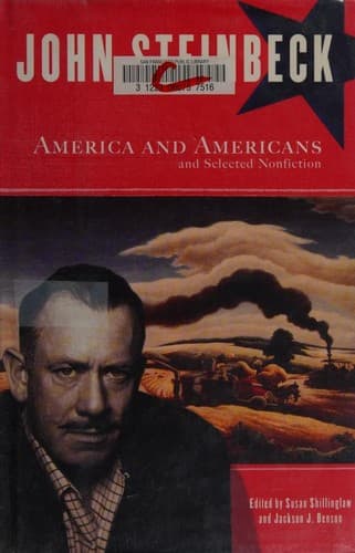 Cover of America and Americans, and selected nonfiction by John Steinbeck