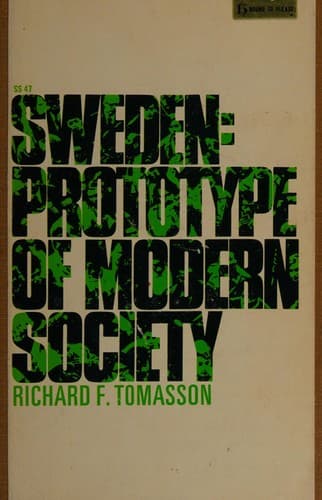 Cover of Sweden: prototype of modern society by Richard F. Tomasson