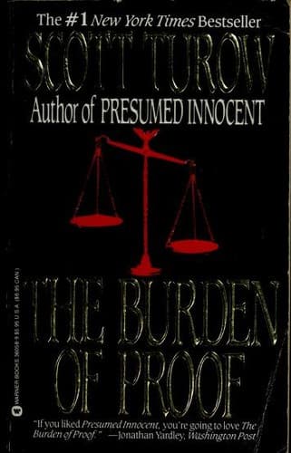 Cover of The burden of proof by Scott Turow