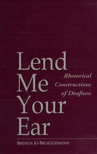 Cover of Lend me your ear by Brenda Jo Brueggemann